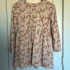Size 12 Junior Mid-sleeve blouse with rainbow pattern. Gently used, no stains.